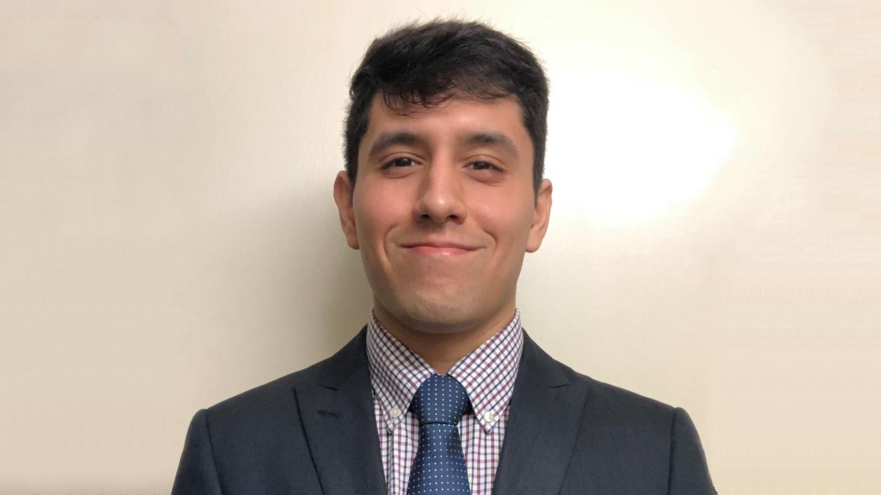 Photo courtesy of Luis Sotelo. uc davis materials science engineering gradaute student luis sotelo caless shpe