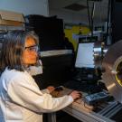 Professor of Materials Science and Engineering Yayoi Takamura conducts research in her lab.